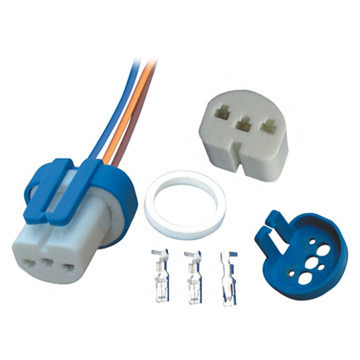 【供應(yīng)連接器 9004/9007汽車燈座 6年出口經(jīng)驗(yàn)】?jī)r(jià)格,廠家,圖片,燈頭,瑞安市龍躍電器-